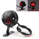 Luz de freno trasera con llama roja para Harley Cafe Racer Bobber, 2 colores genéricos