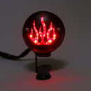 Luz de freno trasera con llama roja para Harley Cafe Racer Bobber, 2 colores genéricos
