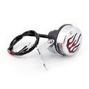 Luz de freno trasera con llama roja para Harley Cafe Racer Bobber, 2 colores genéricos