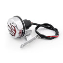 Luz de freno trasera con llama roja para Harley Cafe Racer Bobber, 2 colores genéricos