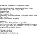 Płomień ognia tylne światło tylne błotnika światło hamowania dla Harley Cafe Racer Bobber, 2 kolory ogólne