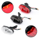 ABS Motorcycle LED Red 12V Brake Stop Running Rear Tail Light Lamp Universal
