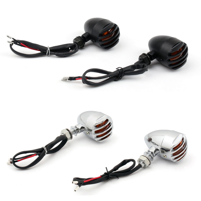 Turn Signal Blinker Indicator For Harley Chopper Sportster Dyna Softail Black