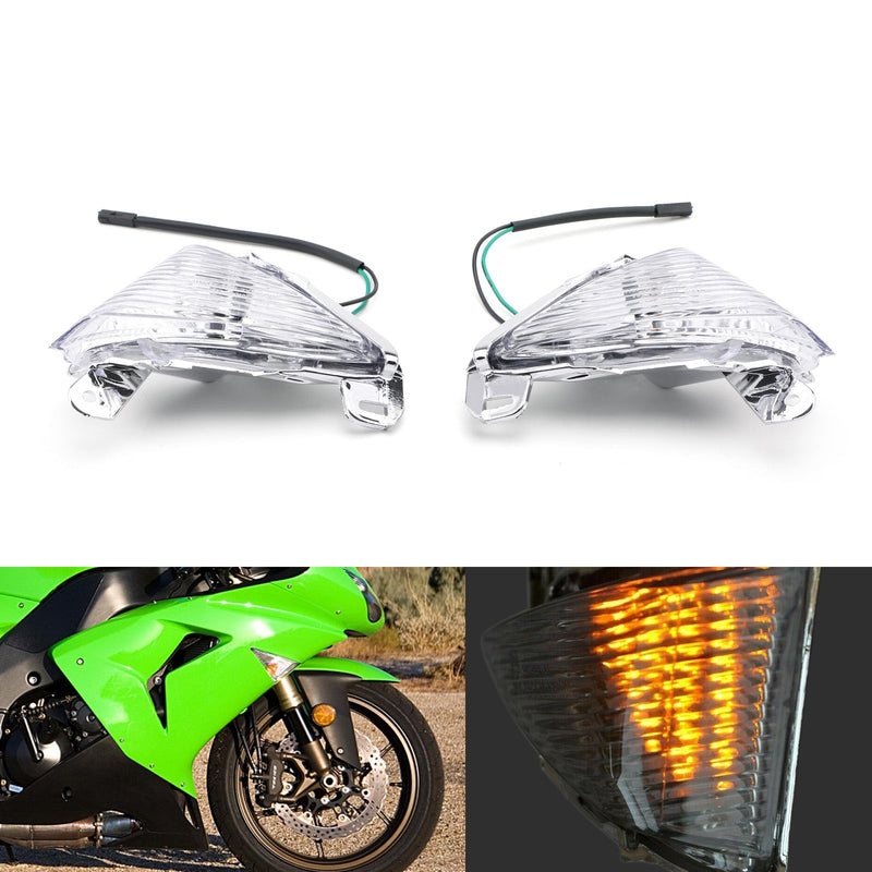 Främre indikatorlins för Kawasaki ZX14R ZX10R ZX636/ZX6R Ninja 650F Concours Generic