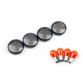 4 x Lâmpadas de Lente de Sinalizador para Harley Softail Dyna Sportster (2002-18) Genérico