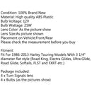 Paket med 4 indikatorljus linsskydd glödlampor för Harley Davidson Electra Glides Generic