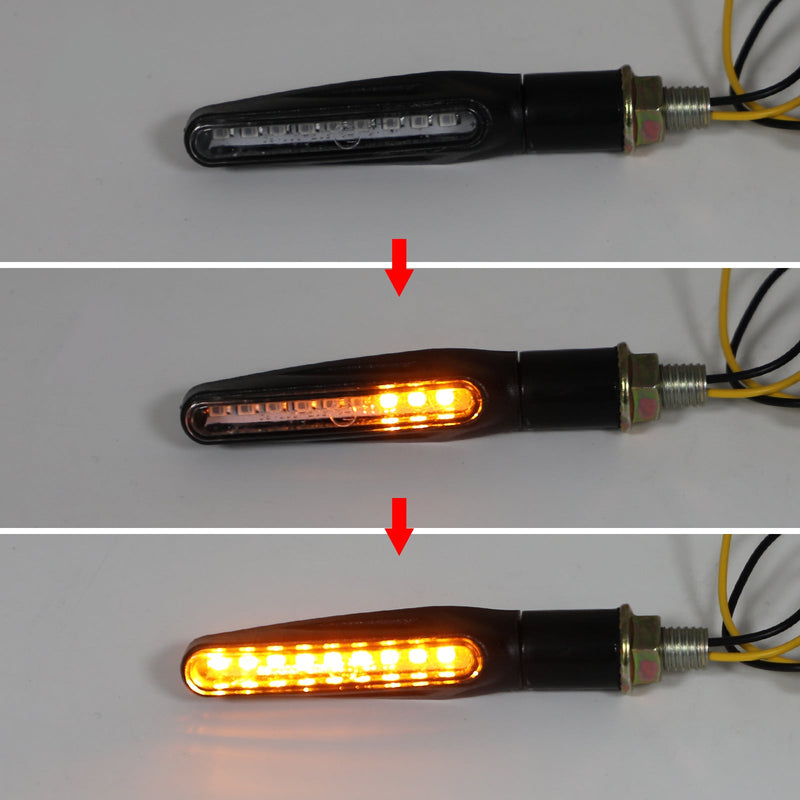 Luz indicadora de seta para motocicleta M10 Pisca-pisca Scooter Chopper Café Racer Genérico