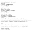 M10 Motorrad Blinker Kontrollleuchte Blinker Scooter Chopper Cafe Racer Generic