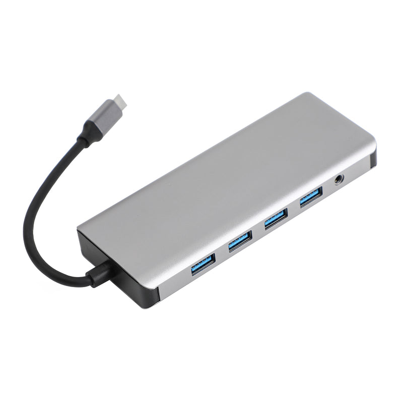 12 tuumaa 1 Type-C Hub - USB-C USB3.0 HD TF TF 3,5 mm PD Converter telakointisovitin