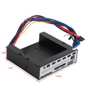 Leitor de cartão USB3.0 5 em 1 Hub de expansão frontal multifuncional de 5,25 polegadas