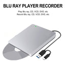 6x Blu Ray Burner USB Externo Super Slim BD DVD CD RW Disc Writer Movie Player