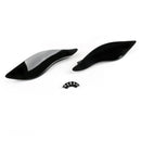 2 x ABS plast sidovinge vindavvisare för Harley Davidson Touring FL 2014-2018 2 färger Generic