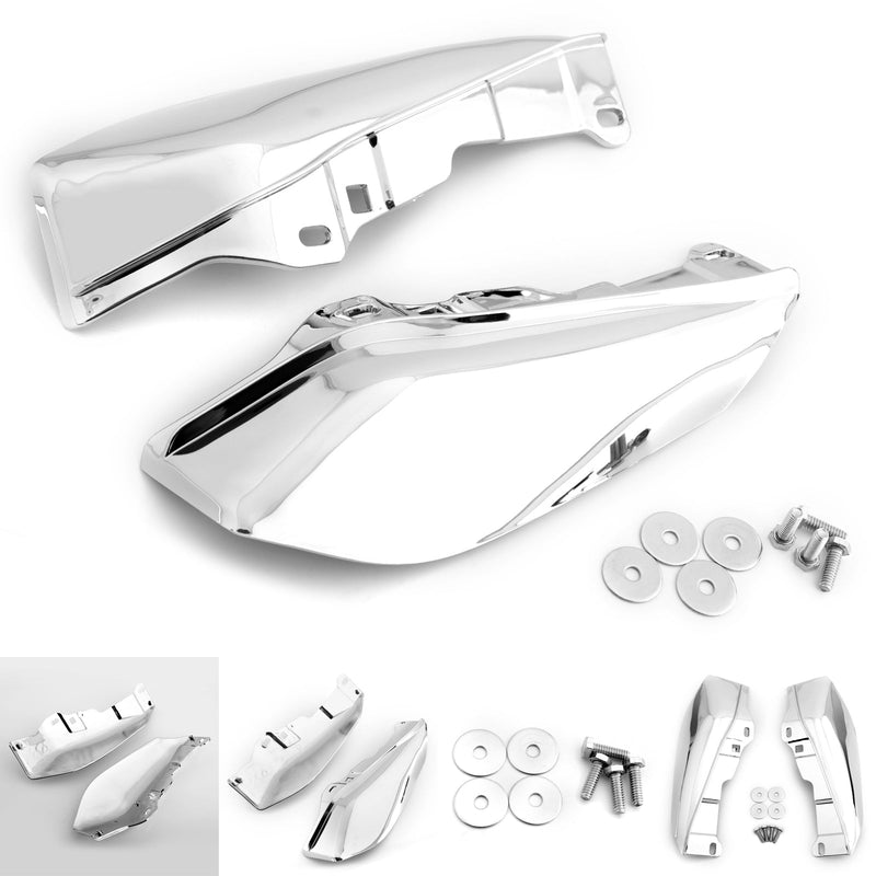 Mid-Frame Air Heat Deflector Trim Accent Shield for Harley Touring Street Glide, 2 farger generisk