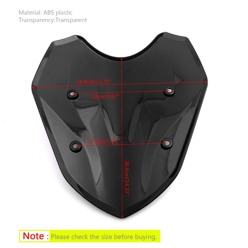 Parabrisas ABS de motocicleta de 1 pieza para BMW S1000XR 2014-2019 genérico