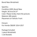 ABS plastové čelní sklo s držákem pro Honda CB650F 2014-2017 Generic