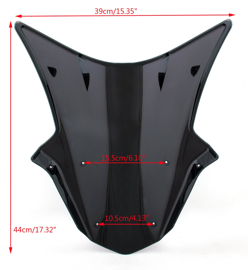 Vindruta dubbelbubbla för Kawasaki ZX10R ZX 10R (2011-2015) 6 färger Generic