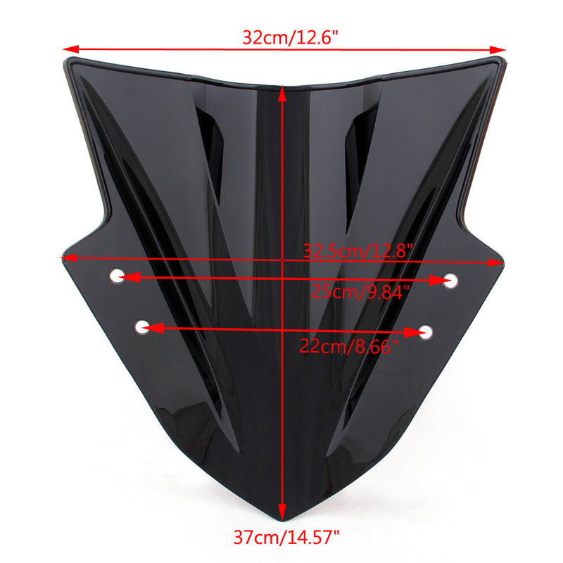 Podwójna bańka przedniej szyby do Kawasaki Ninja 300 EX300 2013-2017 Generic