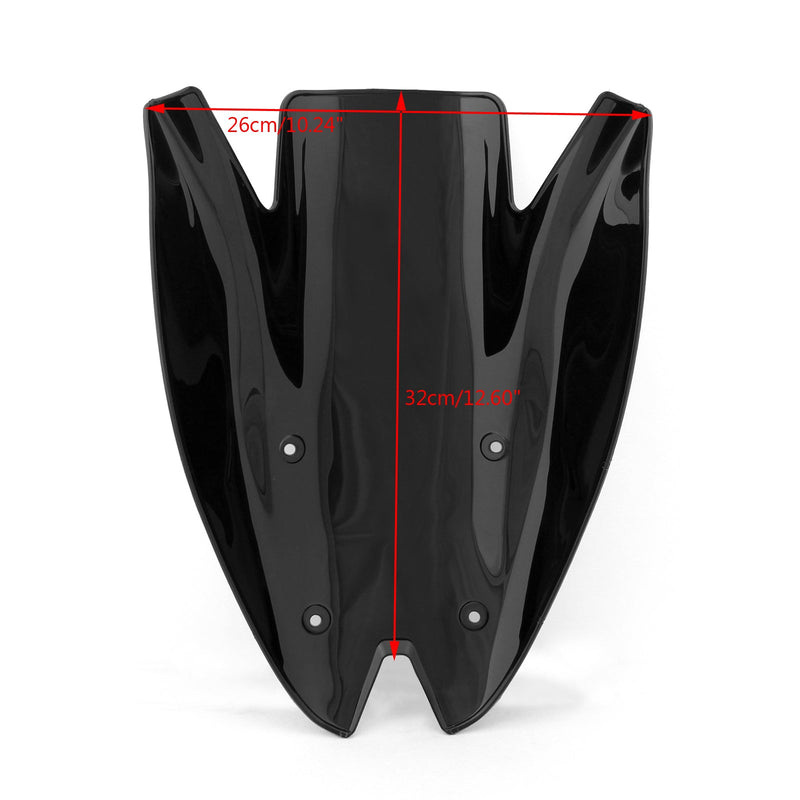 Frontrute frontrute dobbel boble for Kawasaki Z1000 (2010-2013) 5 farger generisk