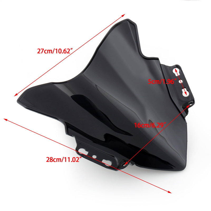 Parabrisas de motocicleta ABS para Kawasaki Ninja 250SL 2014-2017 genérico