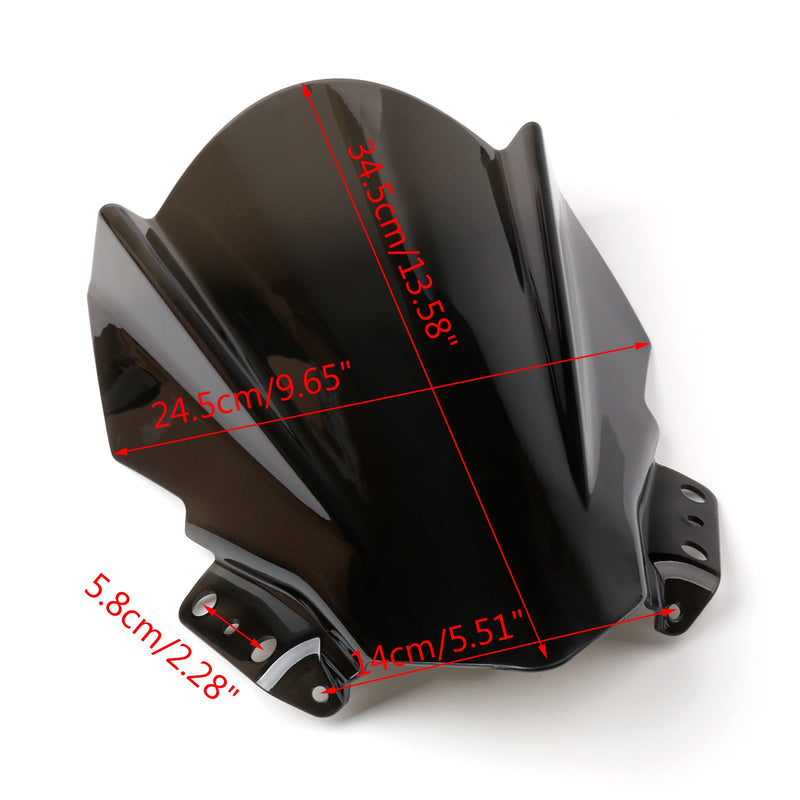 ABS motorsykkel frontrute for Kawasaki Ninja 250SL 2015-2017 Generisk