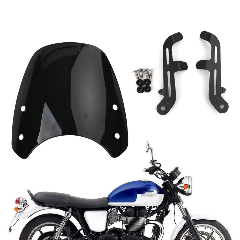 Pára-brisa de motor de plástico ABS para Triumph Bonneville T100 T120 genérico