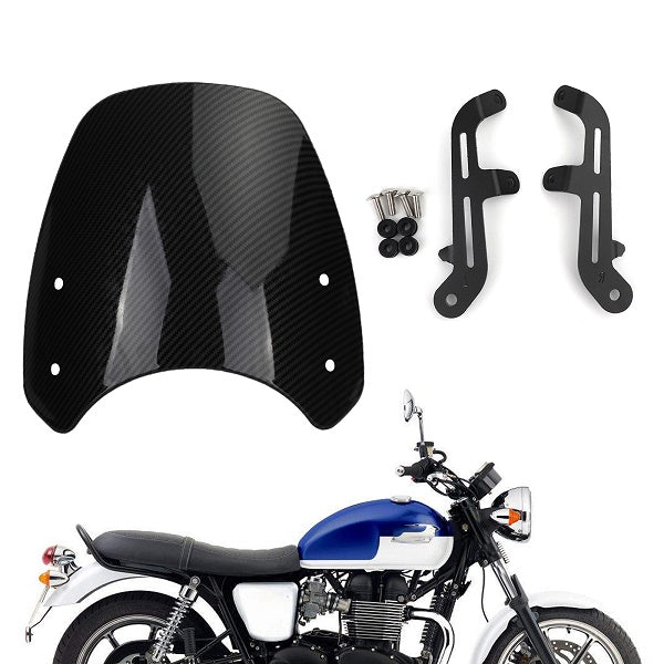 Pára-brisa de motor de plástico ABS para Triumph Bonneville T100 T120 genérico