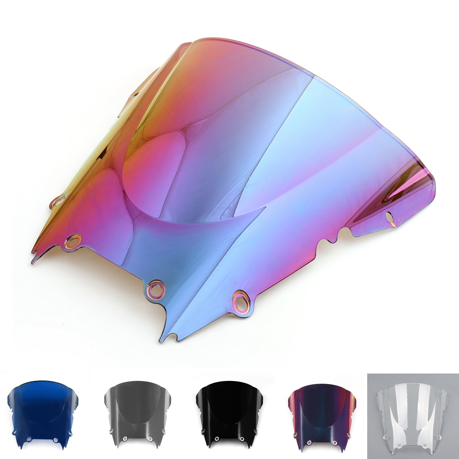 2002 R6 Windshield Windshield Windscreen Double Bubble For Yamaha YZF 600 R6 (1998-2002) 7 ...
