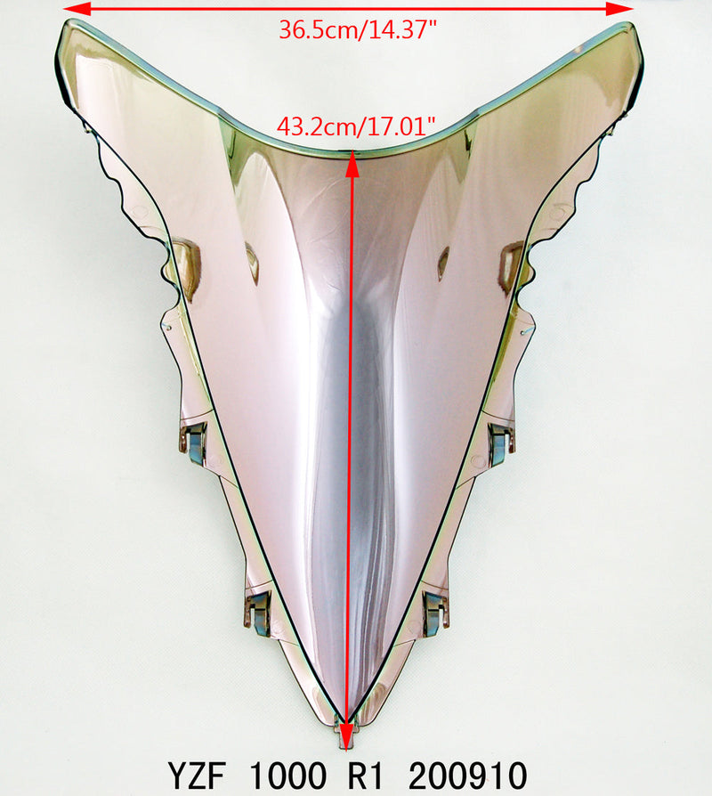 Frontrute dobbel boble for Yamaha YZFR1 2009-2014