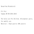 Vindruta Vindruta + skruvfäste för Yamaha MT-09 FZ-09 (2013-2016) 2 Färg Generic