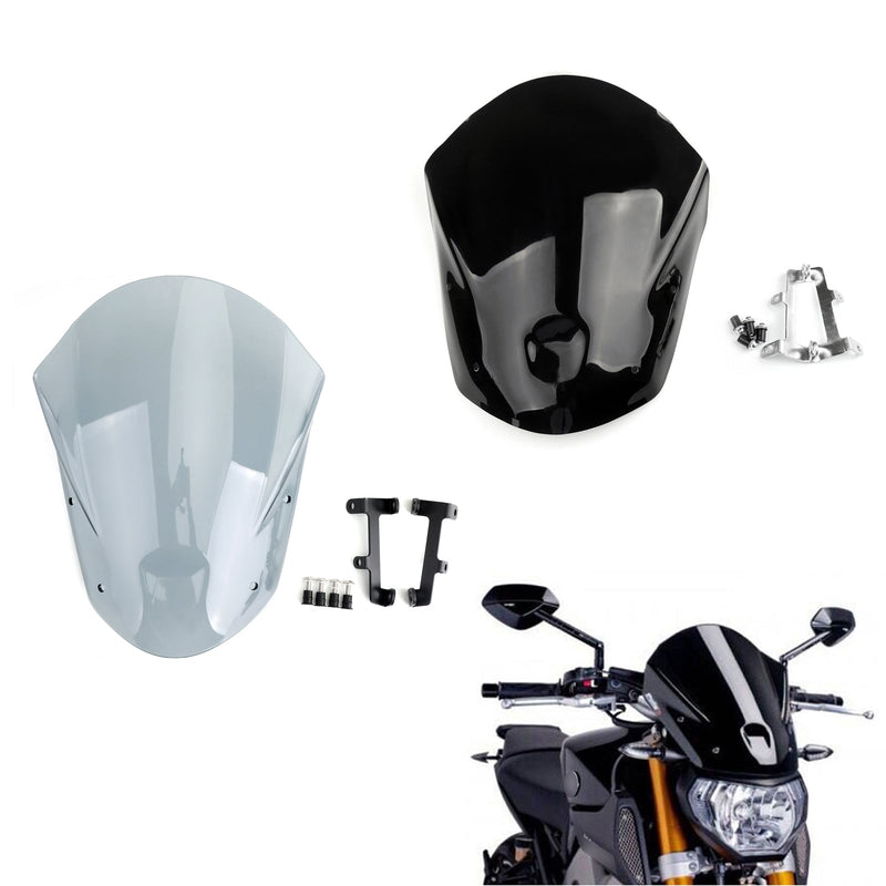 Windshield WindScreen + Bolts Bracket For Yamaha MT-09 FZ-09 (2013-2016) 2 Color