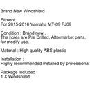 Čelní sklo Čelní sklo pro Yamaha FJ09 MT-09 Tracer (2015-2016) 7 Color Generic