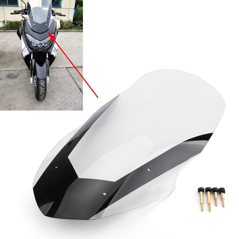 Owiewki szyby przedniej ABS dla Yamaha 2016-2018 NMAX155 N-MAX 125 Generic