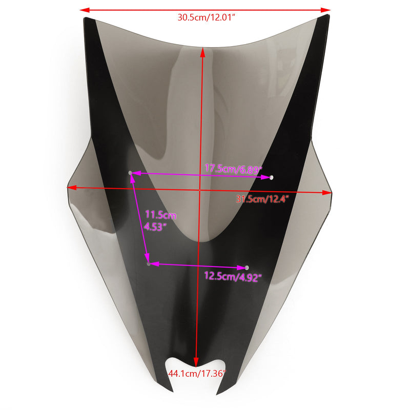 Szyba przednia do Yamaha 2016-2018 NMAX155 Smoke Generic