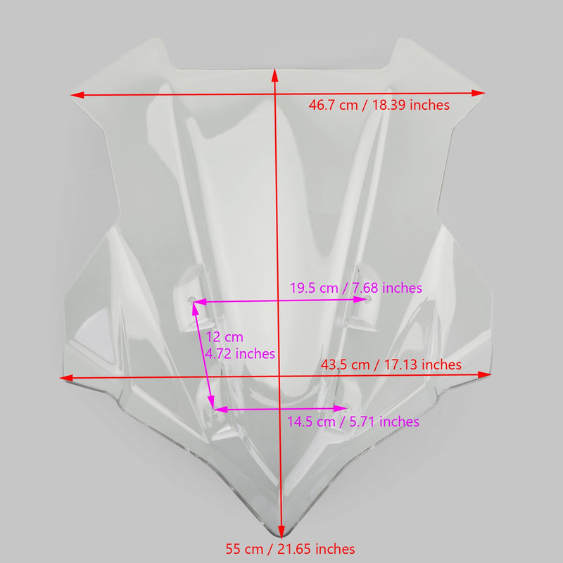 Szyba przednia do Yamaha MT-09 Tracer GT 18-2020 Tracer 9 21-23