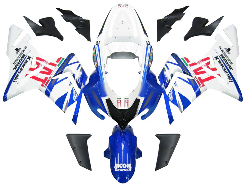 Owiewki 2004-2005 Kawasaki ZX 10R niebiesko-białe FIAT Racing Generic