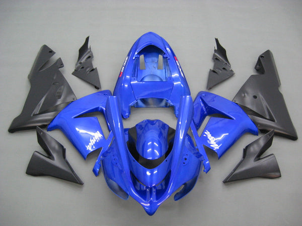 Carenagens 2004-2005 Kawasaki ZX 10R Azul Preto Ninja Racing Genérico