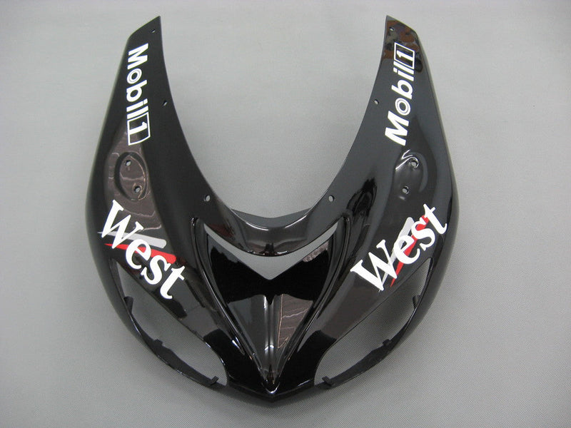 Owiewki 2006-2007 Kawasaki ZX 10R Black White West Racing Generic