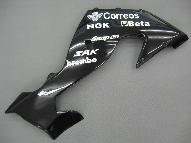 Verkleidungen 2006-2007 Kawasaki ZX 10R Schwarz Weiß West Racing Generic