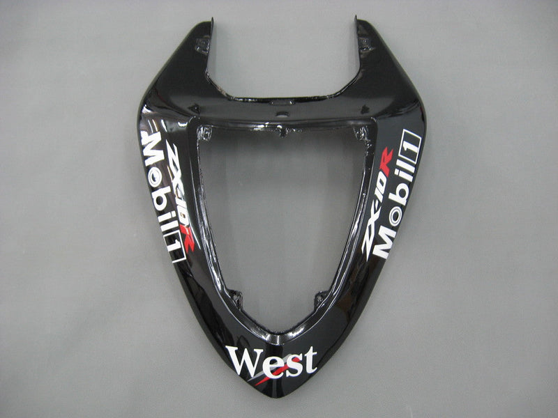 Verkleidungen 2006-2007 Kawasaki ZX 10R Schwarz Weiß West Generic