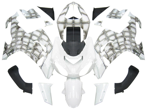 Verkleidungen 2006-2007 Kawasaki ZX 10R White Spiderman Racing Generic