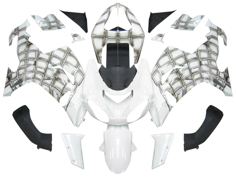 Fairings 2006-2007 Kawasaki ZX 10R White Spiderman Racing Generic