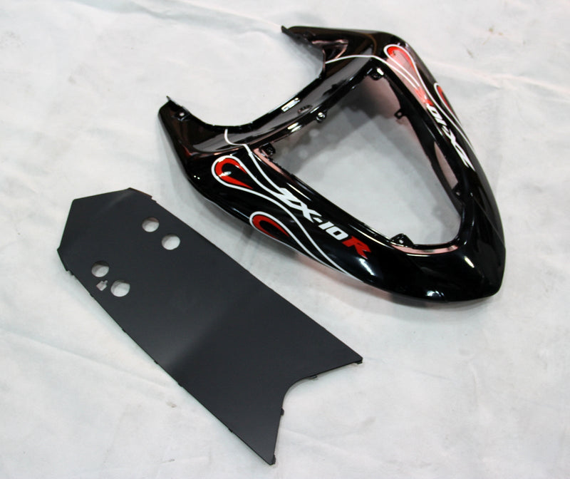 Verkleidungen 2006-2007 Kawasaki ZX 10R Black Red Flame Generic