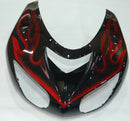 Carenados 2006-2007 Kawasaki ZX 10R Negro y Rojo Flame Ninja Racing Genérico