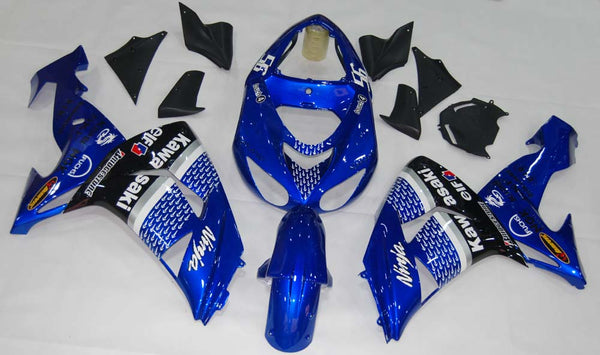 Fairings 2006-2007 Kawasaki ZX 10R Blue Black No. 56 Nakano Generic