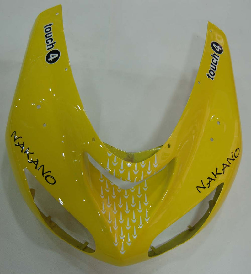 Fairings 2006-2007 Kawasaki ZX 10R Yellow Black No. 56 Nakano Racing Generic