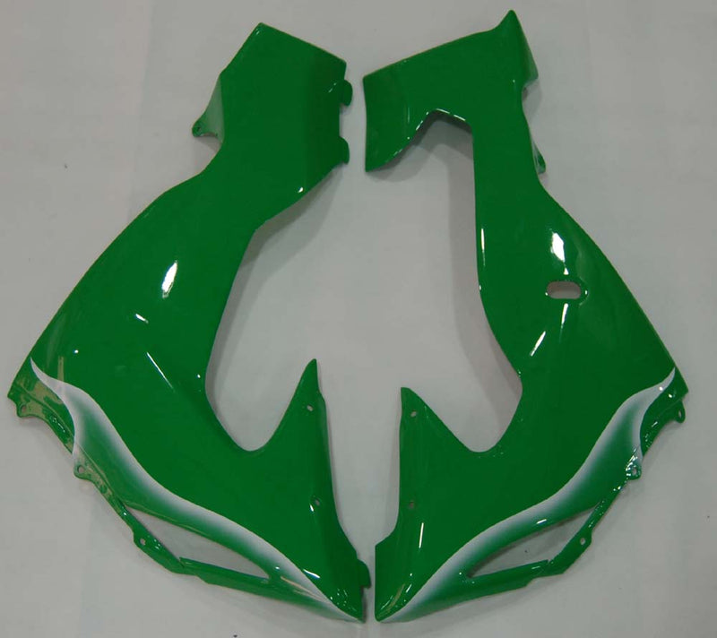 Fairings 2006-2007 Kawasaki ZX 10R Green & White Flame Ninja Racing Generic