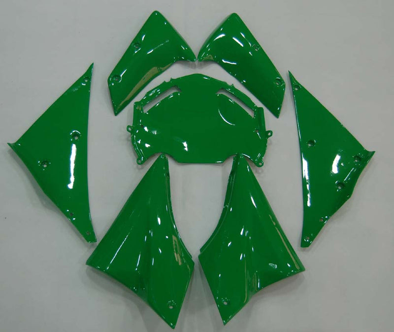 Fairings 2006-2007 Kawasaki ZX 10R Green & White Flame Ninja Racing Generic