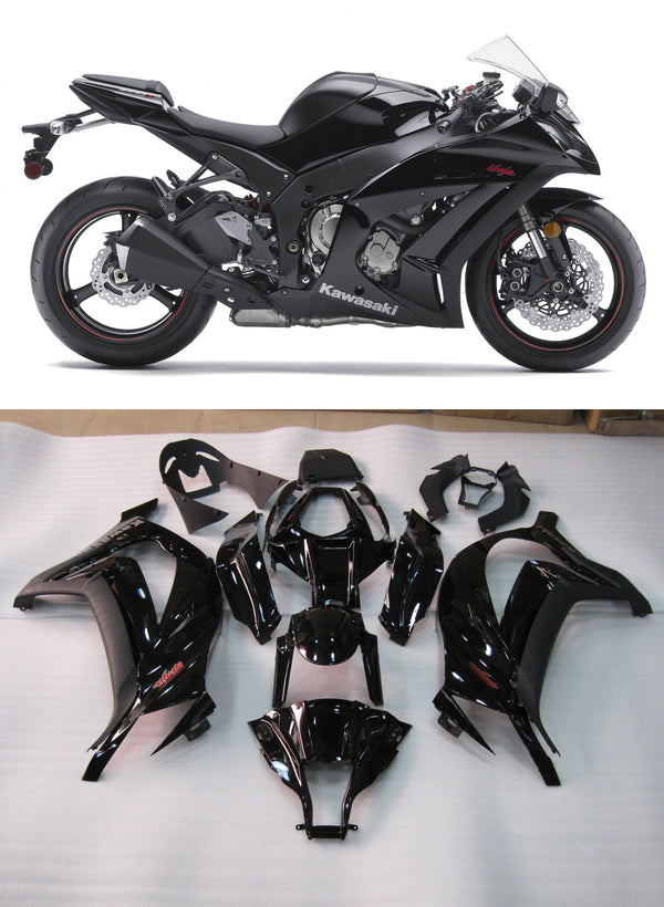 for-ninja-zx10r-2011-2016-black-bodywork-fairing-abs-injection-molded-plastics-set-generic