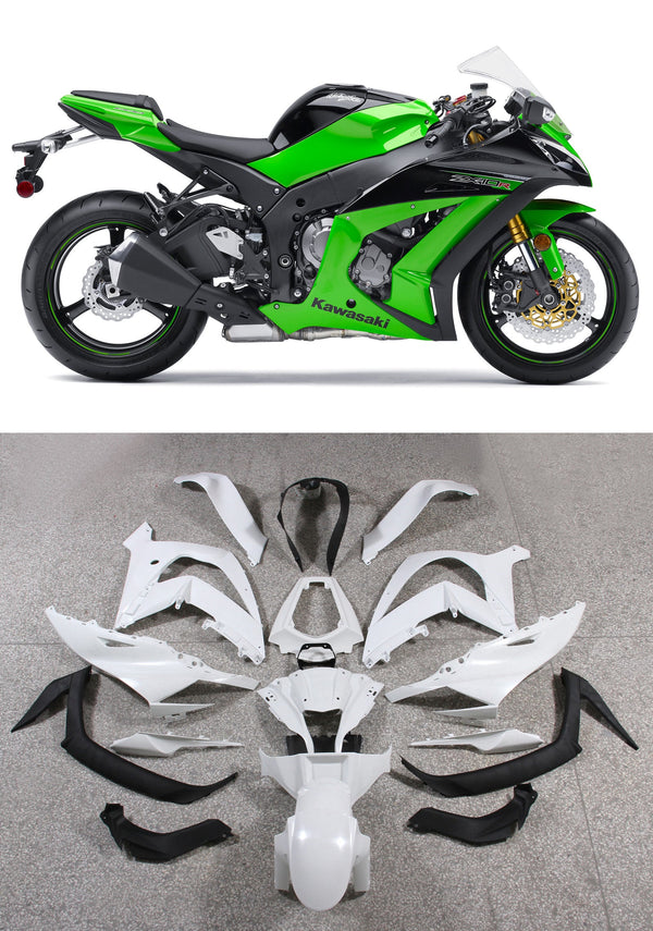 Owiewki 2011-2015 Tworzywa sztuczne Kawasaki ZX10R Ninja Green ZX10R Racing Generic