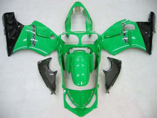 Fairings 2000-2001 Kawasaki ZX12R Grön & Svart ZX12R Racing Generic